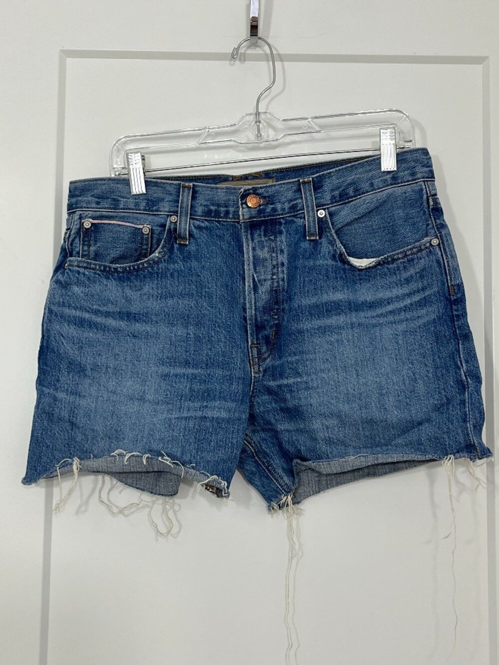 Point Sur J. Crew Size 28 Blue Button Fly Denim Shorts
